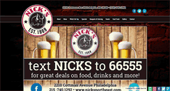 Desktop Screenshot of nicksnortheast.com